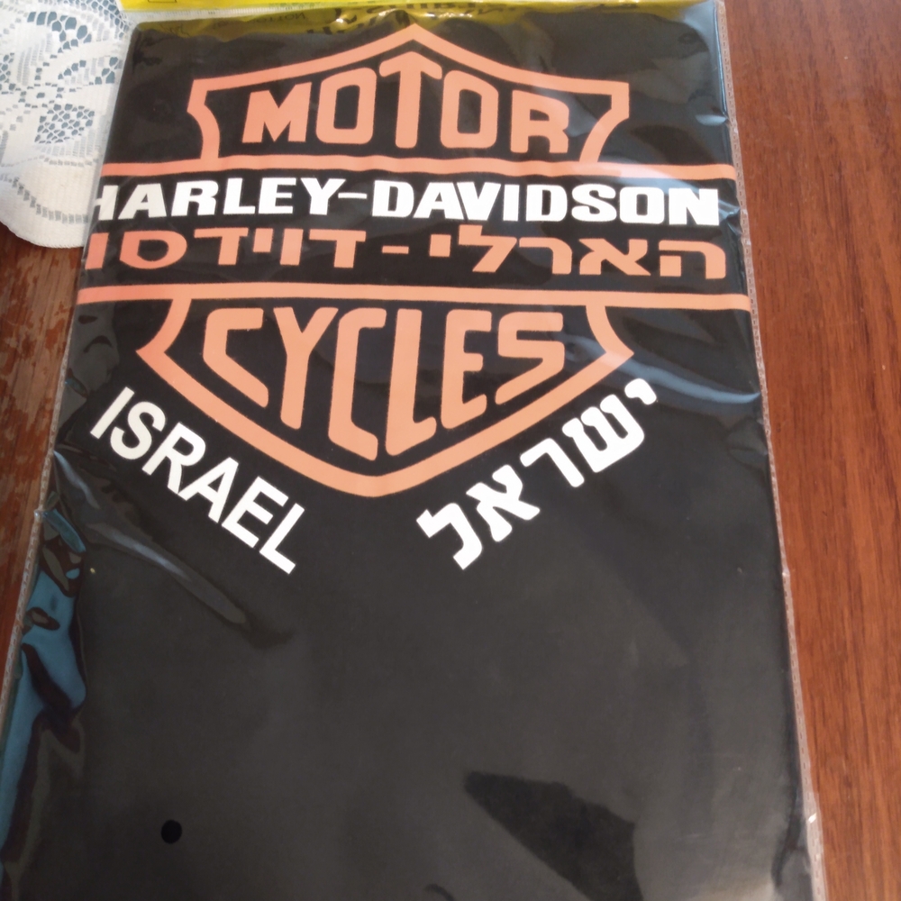 Harley-Davidson Black and Orange Short Sleeve Tee